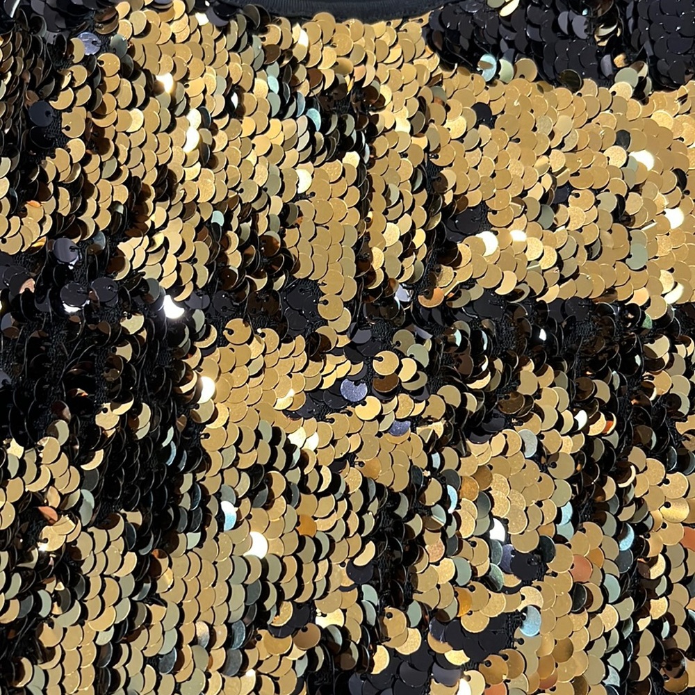 Beautiful black/gold sequin Calvin Klein Short Dress